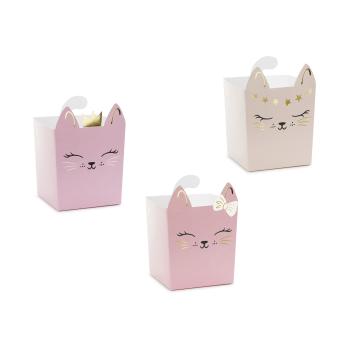 BOITES A FRIANDISES CHATS X3