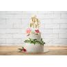 CAKE TOPPER MR ET MRS OR 25,5CM