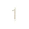 BOUGIE CHIFFRE 1 CALLIGRAPHIE PAILLETTE OR 10,5CM