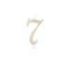 BOUGIE CHIFFRE 7 CALLIGRAPHIE PAILLETTE OR 10,5CM