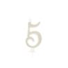 BOUGIE CHIFFRE 5 CALLIGRAPHIE PAILLETTE OR 10,5CM