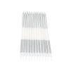 12 BOUGIES GEANTES ARGENT PAILLETTES 12,5CM