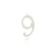 BOUGIE CHIFFRE 9 CALLIGRAPHIE PAILLETTE OR 10,5CM