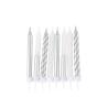 BOUGIES FANTAISIES ARGENT ET PAILLETTES 7,5cm X8