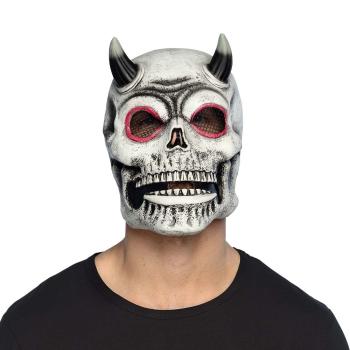 MASQUE LATEX DIABLE TETE DE MORT