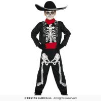 COSTUME MARIACHI SQUELETTE T.5-6 ANS