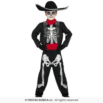 COSTUME MARIACHI SQUELETTE T.10-12 ANS