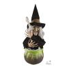 SORCIERE AVEC CHAUDRON ANIMEE 44CM
