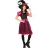 COSTUME SORCIERE ROSE T.5-6 ANS