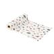 CHEMIN DE TABLE DOUCEUR D ENFANCE VELOURS BLANC VERT ET ROUGE 28CMX3M