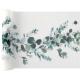 CHEMIN DE TABLE BUCOLIQUE VERT 26CMX3M