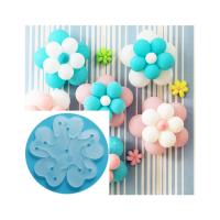 SUPPORTS BALLONS FORME FLEUR 8CM X10