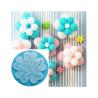 SUPPORTS BALLONS FORME FLEUR 8CM X10