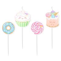 BOUGIES FORME GATEAUX X4
