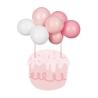 CAKE TOPPER BALLONS ROSE 29CM (10ballons+2pailles...)