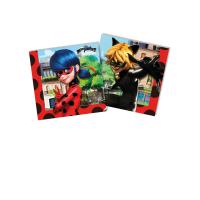 SERVIETTES 2 PLIS MIRACULOUS 33X33CM X20
