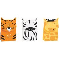 SACS A BONBONS OU CADEAUX SAFARI X3