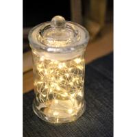 GUIRLANDE 20 MINI LED BLANC CHAUD 2M AVEC TIMER
