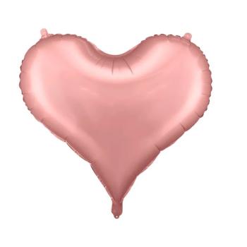 BALLON ALU COEUR ROSE CLAIR 61X53CM