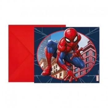 INVITATIONS SPIDERMAN X6