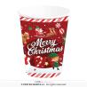 GOBELETS MERRY CHRISTMAS 240ML X6