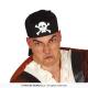 CHAPEAU EFFET BANDANA PIRATE NOIR