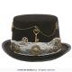 CHAPEAU HAUT DE FORME STEAMPUNK FEMME NOIR