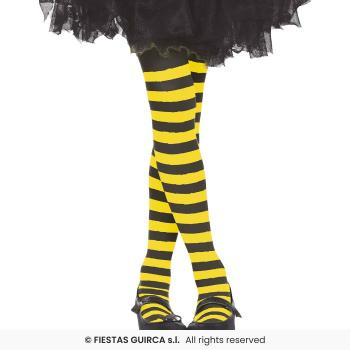 COLLANTS ENFANT JAUNE RAYES