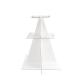 PYRAMIDE A FLUTES BLANC 55X79CM