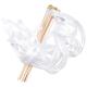 BAGUETTE RUBAN SATIN AVEC CLOCHETTE X12