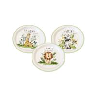 ASSIETTE CARTON ANIMAUX DE LA SAVANE 18CM X6
