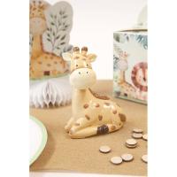 GIRAFE ASSISE EN RESINE ANIMAUX DE LA SAVANE 10X7.8X3.6CM