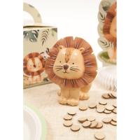 LION ASSIS EN RESINE ANIMAUX DE LA SAVANE 10X7.8X6CM
