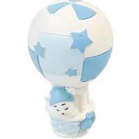 OURSON GARCON DANS MONGOLFIERE EN RESINE 3.5X3.5X6CM