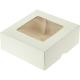 BOITE A GATEAU AVEC FENETRE 13X5 BLANCHE X1