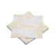 SERVIETTES BAPTEME OR METAL 33X33CM X20