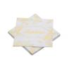 SERVIETTES BAPTEME OR METAL 33X33CM X20