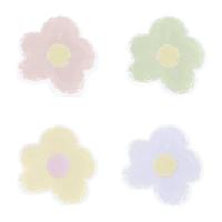 SERVIETTES COCKTAIL FLEURS COULEURS ASS. 26X26CM X20