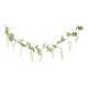 GUIRLANDE DE GLYCINE TOMBANTE BLANC ET FEUILLAGE 1.80M