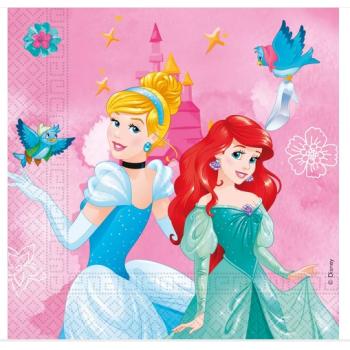 SERVIETTE 3 PLIS 33X33CM PRINCESS LIVE X20