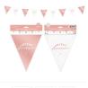 GUIRLANDE FANION JOYEUX ANNI. METALLIQUE ROSE GOLD 6M