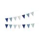 GUIRLANDE FANIONS BLEU 3M (14 fanions 15x21cm)