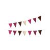 GUIRLANDE FANIONS MOKA 3M (14 fanions 15x21cm)