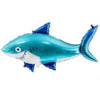 BALLON ALU REQUIN 102X62CM