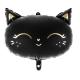 BALLON ALU TETE DE CHAT NOIR 48X36CM