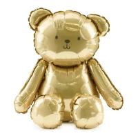 BALLON ALU OURS DORE 43X53CM (gonflage air)