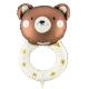 BALLON ALU HOCHET OURS 45X67CM