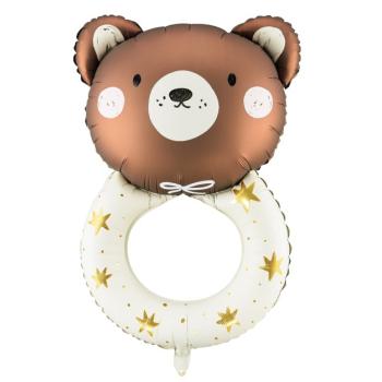 BALLON ALU HOCHET OURS 45X67CM