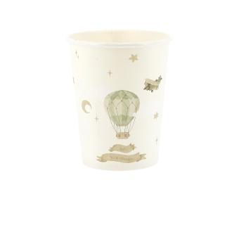 GOBELET DANS LES NUAGES TAUPE ET AMANDE 255ML X6