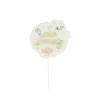 BOUGIE 1ER ANNIVERSAIRE DANS LES NUAGES TAUPE ET AMANDE DIAM.8CM